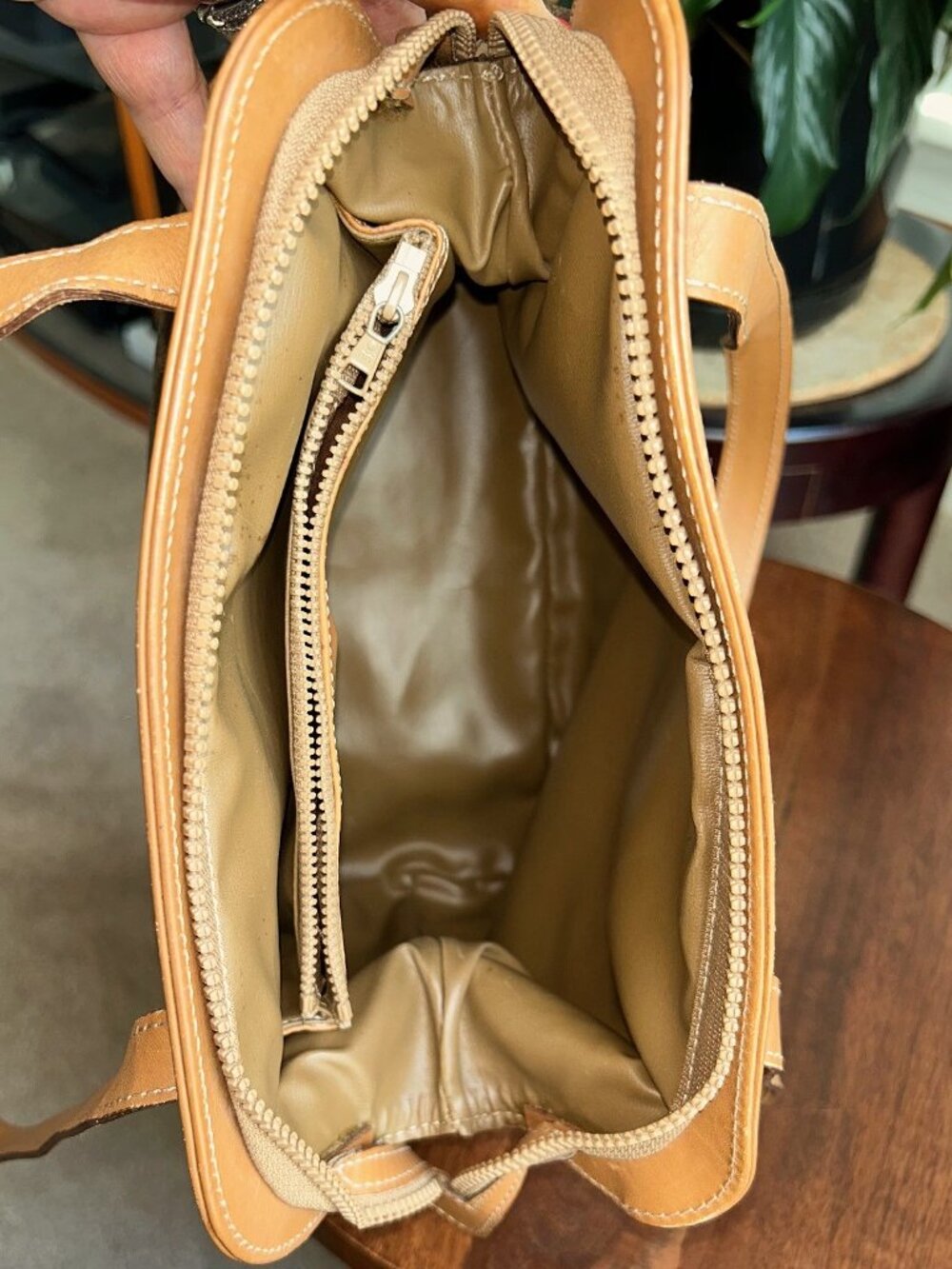 CELINE Macadam Canvas and Shoulder Bag, Brown, Carmel - Picture 9 of 16